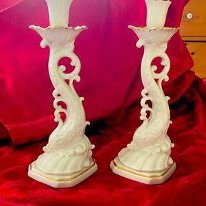 Dolphin Candlesticks Legacy Edition Lenox